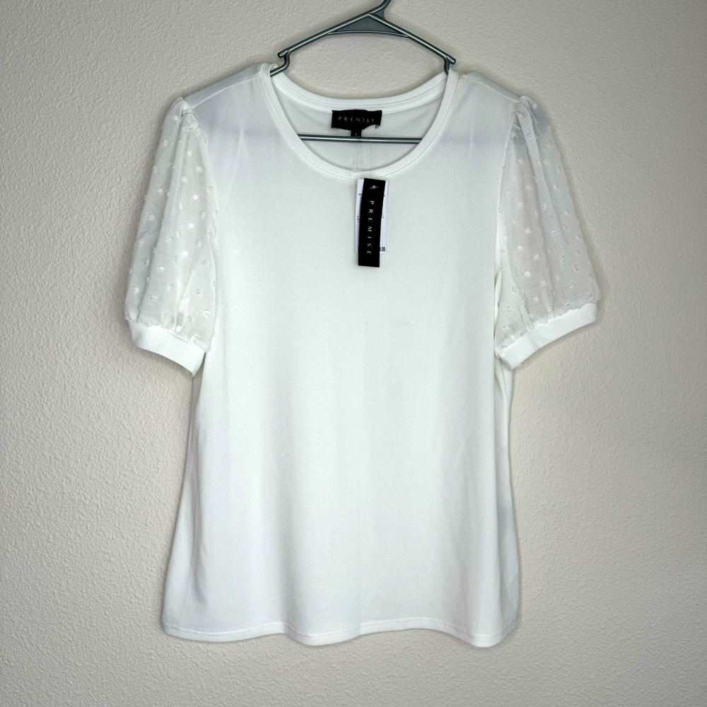 White short sleeve blouse